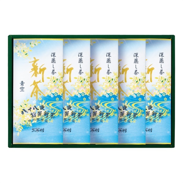 【新茶】深蒸し新茶 青空 平袋100g 5本入　※5月7日より順次発送致します
