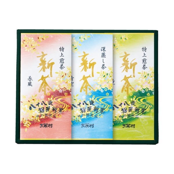 【新茶】春風・青空・薫 平袋詰合せ100g 3本入　※5月14日より順次発送予定
