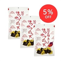 紀州産梅と赤しそ香るサクサクのり天　3袋セット